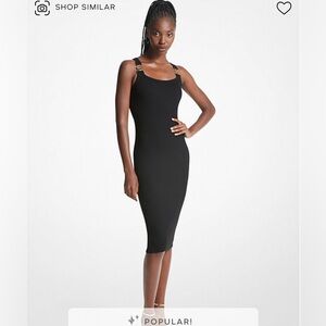 NWT Black (with gold MK Logo ) Michael Kors Small Dress